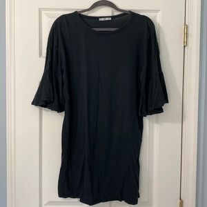 Zara Cotton Shirt Dress, Black, Women’s Size S